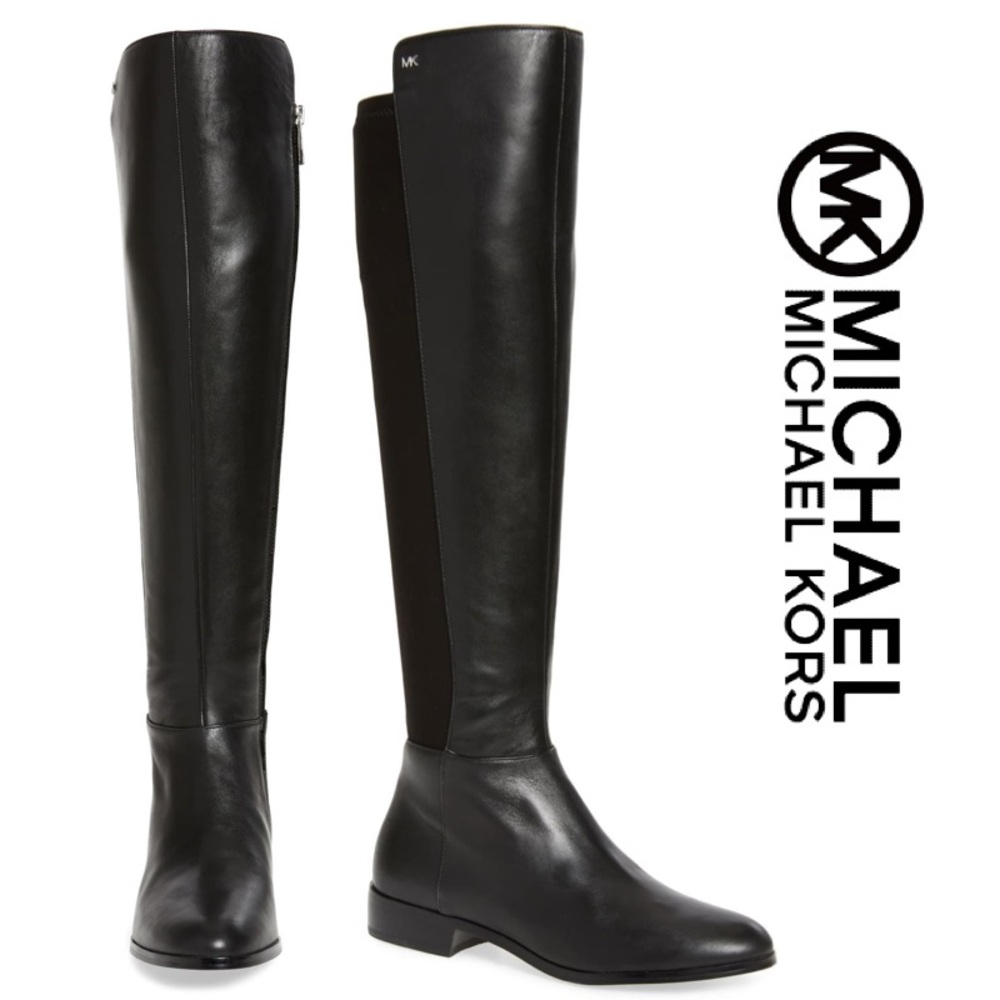 Last one-NWT Michael Kors Tall Leather Boots - Picture 3 of 12